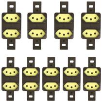 Kit 9 Tomada Dupla S/placa 10a 054336 Pial 250V Kit 9 Tomada Dupla S/placa 10a 054336 Pial 250V