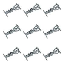 Kit 9 Trava Porta Prendedor Fixador de Pressão de Parede Cromado Seguro Kit 9 Trava Porta Prendedor Fixador de Pressão de Parede Cromado Seguro