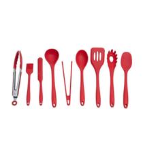 Kit 9 Utensílios Cozinha Silicone Completo Multiuso - Oikos