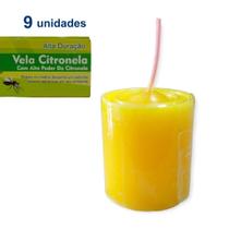 Kit 9 Vela Citronela Extra Forte Repelente Insetos Mosquito Alta Duração Senalândia - Envio Já