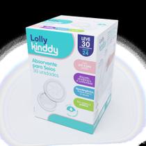 Kit 90 Absorventes para Seios Lolly uso pré e pós parto 3 caixas com 30 UNIDADES