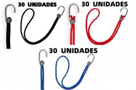 Kit 90 Elásticos Extensor Borracha p/ Caminhão - 3 Cores