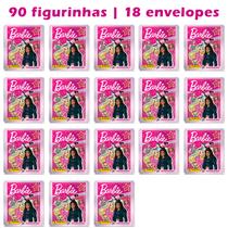 Kit 90 Figurinhas (18 envelopes) Barbie Oficial - Panini