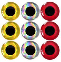 Kit 90 Olho 3D Holográfico 7mm Milimetros Para Isca Artificial Jig Head Pesca Artesanato Aviamento 3 Cores Kit 90 Olho 3D Holográfico 7mm Milimetros Para Isca Artificial Jig Head Pesca Artesanato Aviamento 3 Cores