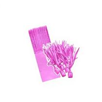 Kit 90 Papel de Bala Seda Rosa Pink com 2 Franjas p/ Balas