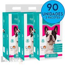 Kit 90 Tapete Higienico Cachorro Confort Pads 60x55cm