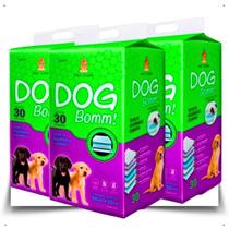 Kit 90 unidades tapete higiênico pet 60 x 55 dog boom