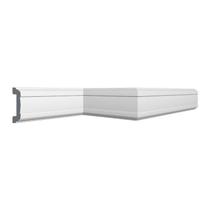 Kit 90m Linear Roda Meio Perfil de Poliestireno CW13 Branco Homestar