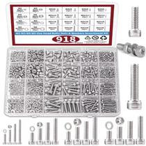 Kit 918 porcas parafusos sextavados arruela inox m2 m3 m4 m5 Kit 918 porcas parafusos sextavados arruela inox m2 m3 m4 m5