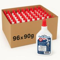 Kit 96 Cola Branca 90g Escolar P/ Slime Artesanato Papel