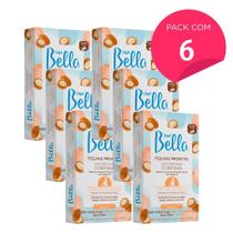 Kit 96 Folhas Prontas de Depilação Corporal com Óleo de Argan Depil Bella 6cx 16un