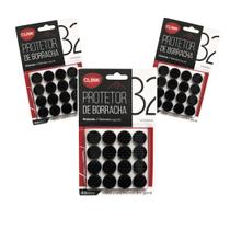 Kit 96 pçs protetor p/ moveis de borracha mesas cadeiras Kit 96 pçs protetor p/ moveis de borracha mesas cadeiras
