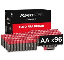 kit 96 Pilhas Alcalina Pequena AA 1.5v 2A Cod: 408030014-6 Avant Use