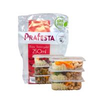 Kit 96 Pote 250ml Organizar Geladeira Frutas Carnes Salada