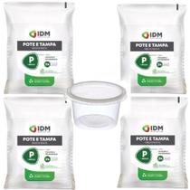 Kit 96un Pote Redondo 1 Litro Freezer Microondas Gourmax