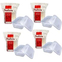 Kit 96x Pote Retangular Microondas E Freezer 250ml Leve 4pct Kit 96x Pote Retangular Microondas E Freezer 250ml Leve 4pct