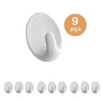 Kit 9un suporte parede adesivo pano prato chaves gancho