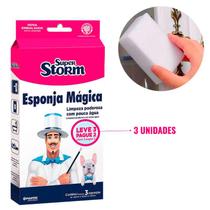 Kit 9und Esponja Mágica Mr. Strong Limpa Tudo Carro Rejunte Kit 9und Esponja Mágica Mr. Strong Limpa Tudo Carro Rejunte