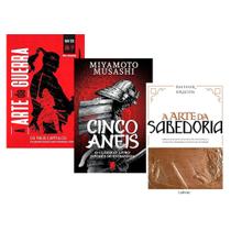 Kit A Arte da Guerra + O Livro dos Cinco Anéis + A Arte da Sabedoria - 3 Livros