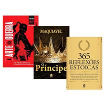Kit A Arte da Guerra + O Príncipe + 365 Reflexões Estoicas - 3 Livros