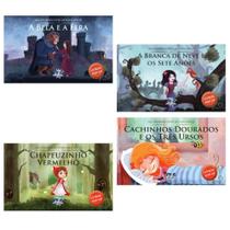 Kit: A Bela E A Fera + Chapeuzinho Vermelho + A Branca De Neve E Os Sete Anões + Cachinhos Dourados E Os Três Ursos