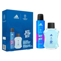 Kit A d i d a s U e f a B e s t O f T h e B e s t ( Perfume 100ml + Deo Spray 150ml )