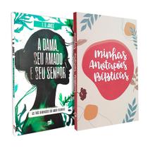 Kit A Dama, Seu Amado e Seu Senhor + Caderno Anotações Bíblicas Boho