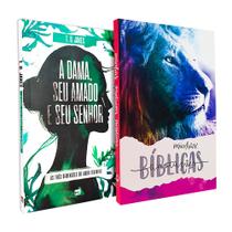 Kit A Dama, Seu Amado e Seu Senhor + Caderno Anotações Bíblicas Leão Color