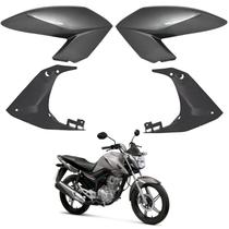 Kit aba asa tanque aleta + aba interno honda cg fan 160 2016-2021 cinza tornado