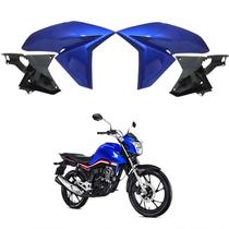Kit aba asa tanque aleta + aba interno honda cg titan 160 2016-2021 azul twister