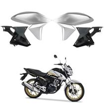 Kit aba asa tanque aleta + aba interno honda cg titan 160 2016-2021 prata ed. especial