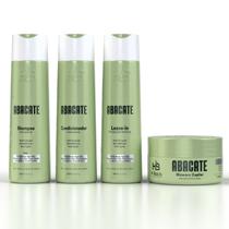 Kit abacate (shampoo, condicionador, mascara e leave in) - hbeauty 4 passos