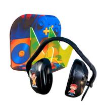 Kit Abafador de ruidos Emoções para autistas com suporte Kripton que Brilha