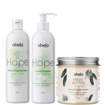 Kit Abela HOPE Shampoo Condicionador e Magic Butter 500g Kit Abela HOPE Shampoo Condicionador e Magic Butter 500g