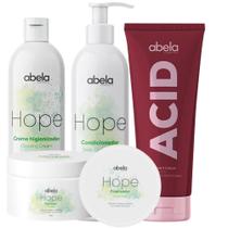 Kit Abela HOPE Shampoo Condicionador Finalizador e ACID 200g
