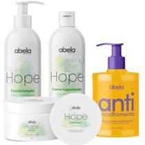 Kit Abela HOPE Shampoo Condicionador Finalizador e ANT 350g