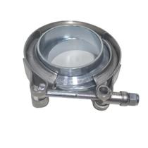 Kit Abraçadeira 2'' V-band + Par Flanges Macho E Fêmea Inox