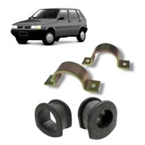KIT Abraçadeira Caixa direção + Buchas Coxim LD/LE UNO
