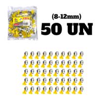 Kit Abraçadeira Pacote 50 Unidades De Metal Com Fecho Borboleta Automotivo Hidráulico