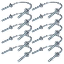 Kit Abraçadeira Tipo U 3.1/2 x 3/8 Vergalhão 10 Unidades - PERFILACO