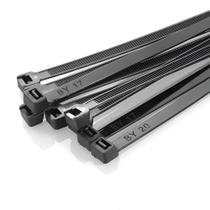 Kit Abraçadeiras Nylon Presilha 3,6x300mm 200 Unid Cor Preta