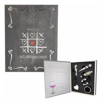 Kit abridor de vinho 5 peças Presente para Namorado Namorada