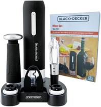Kit Abridor de Vinho Black + Decker W20-BR Recarregavel - Preto