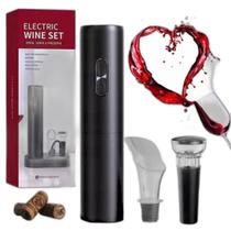 Kit Abridor De Vinho Elétrico 4 Em 1