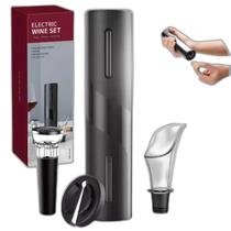 Kit Abridor De Vinho Elétrico 4 Em 1
