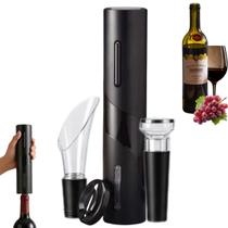 Kit abridor de Vinho Elétrico Saca Rolha Automatico Recarregável Abridor de Garrafas portátil