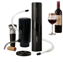 Kit abridor de Vinho Elétrico Saca Rolha Automatico Recarregável USB Com Acessórios Abridor de Garrafas portátil