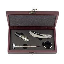 Kit abridor de vinho inox casita com 4 pecas + maleta Kit abridor de vinho inox casita com 4 pecas + maleta