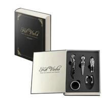 Kit Abridor De Vinho Livro com 5 peças Guia Vinho Kit Abridor De Vinho Livro com 5 peças Guia Vinho