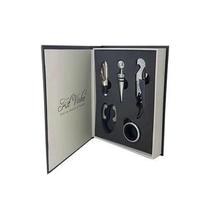 Kit Abridor De Vinho Livro com 5 peças Saca Rolha Tampa Dosador Kit Abridor De Vinho Livro com 5 peças Saca Rolha Tampa Dosador